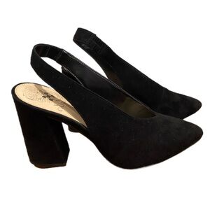 Vince Camuto Tashinta black suede sling back 8M